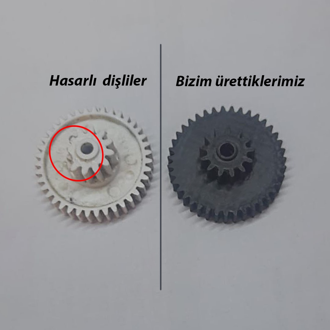 Hasarlı dişlilerin tekrar üretilmesi